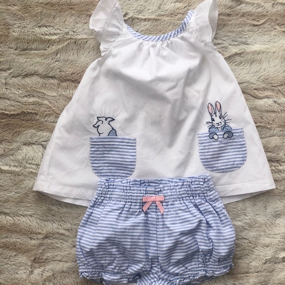 Gymboree Other - 6-12m Gymboree Peter Rabbit Matching Set